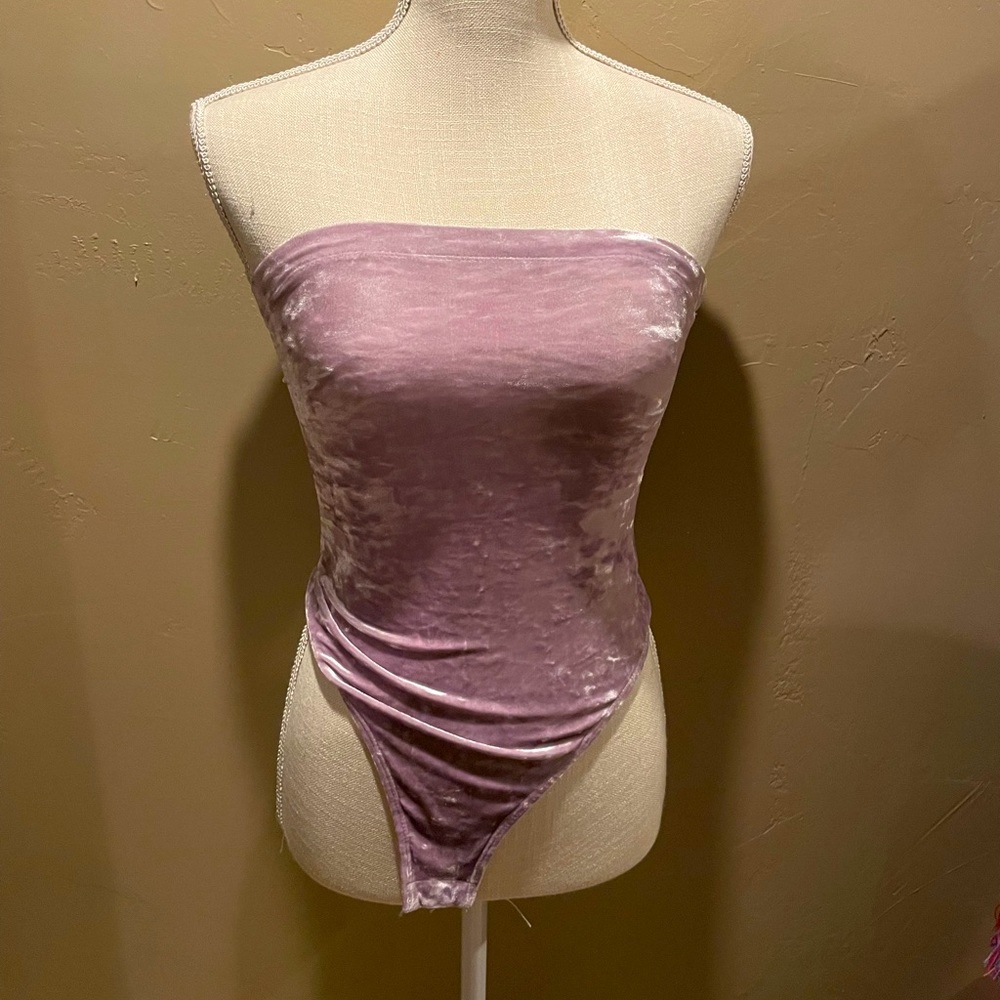 Urban Outfitters velvet bodysuit